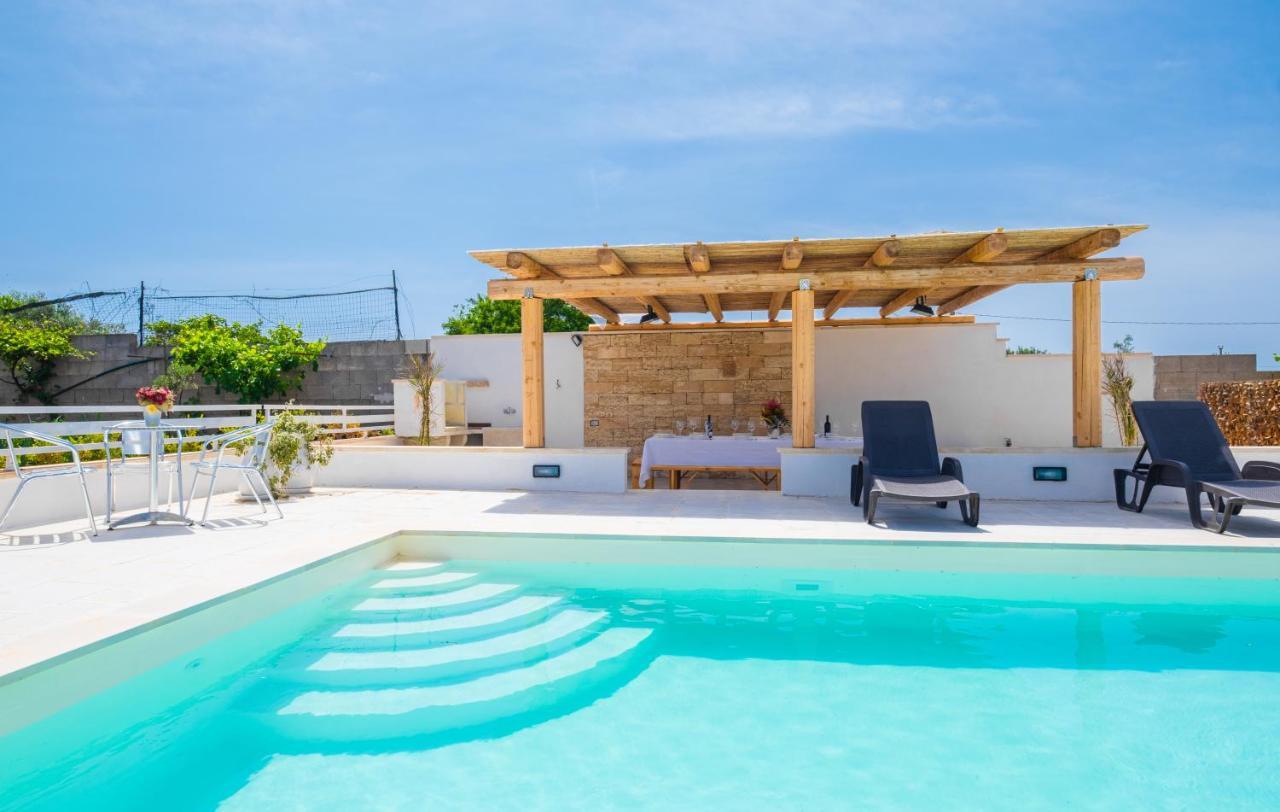 Dependance Specchia With Pool Apartment Bagian luar foto